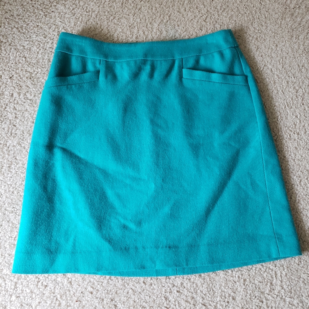 Teal Mini Skirt - Ann Taylor